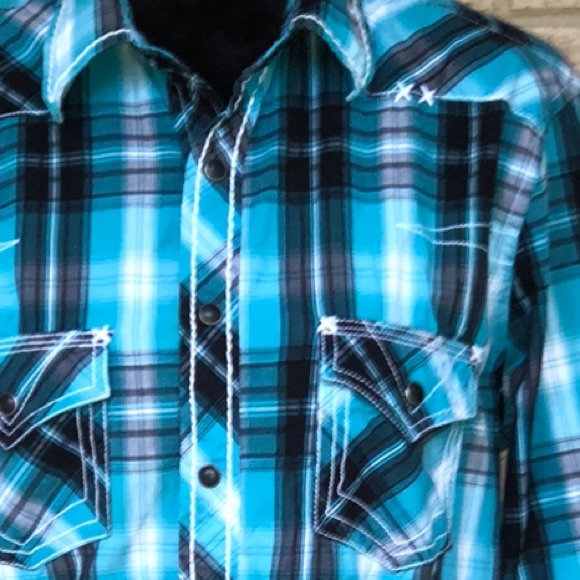 Rock and Roll Cowboy button up shirt - Picture 5 of 6